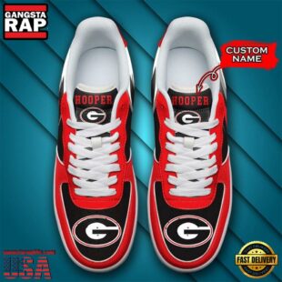 Personalized Name NCAA Georgia Bulldogs Air Force 1 Shoes