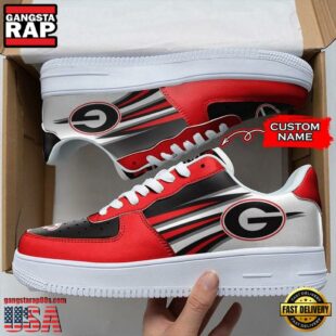 Personalized Name NCAA Georgia Bulldogs Air Force 1 Shoes