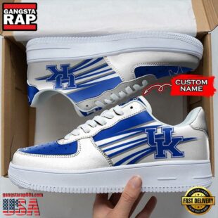 Personalized Name NCAA Kentucky Wildcats Air Force 1 Shoes