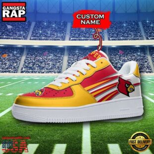 Personalized Name NCAA Louisville Cardinals Air Force 1 Shoes