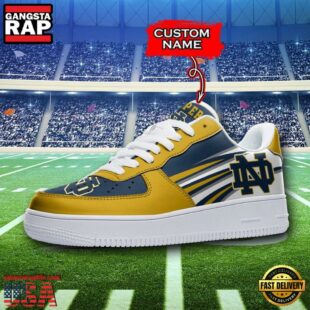 Personalized Name NCAA Notre Dame Fighting Air Force 1 Shoes