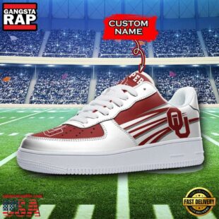 Personalized Name NCAA Oklahoma Sooners Air Force 1 Shoes