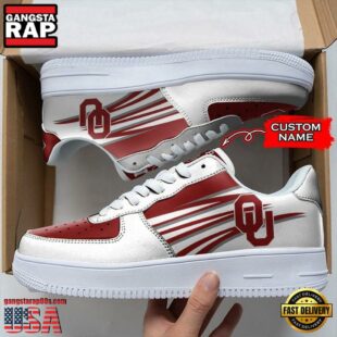 Personalized Name NCAA Oklahoma Sooners Air Force 1 Shoes