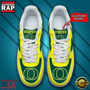 Personalized Name NCAA Oregon Ducks Air Force 1 Shoes