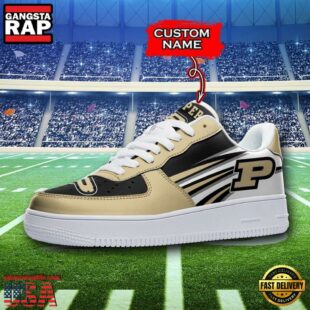 Personalized Name NCAA Purdue Boilermakers Air Force 1 Shoes