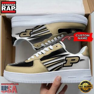 Personalized Name NCAA Purdue Boilermakers Air Force 1 Shoes