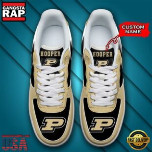 Personalized Name NCAA Purdue Boilermakers Air Force 1 Shoes