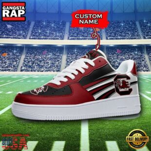 Personalized Name NCAA South Carolina Gamecocks Air Force 1 Shoes