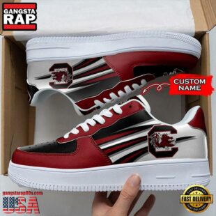 Personalized Name NCAA South Carolina Gamecocks Air Force 1 Shoes