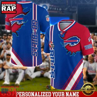 Personalized NFL Buffalo Bills Team Logo Player Football Jersey