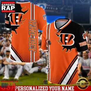 Personalized NFL Cincinnati Bengals Team Logo Player Football Jersey