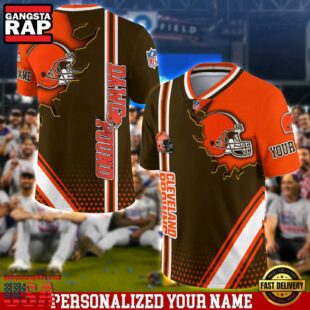 Personalized NFL Cleveland Browns Team Logo Player Football Jersey