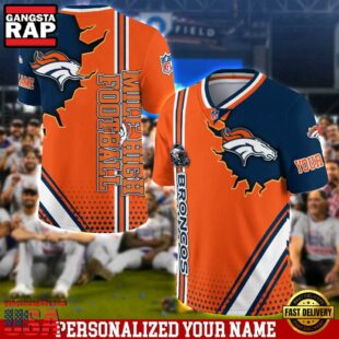 Personalized NFL Denver Broncos Team Logo Player Football Jersey