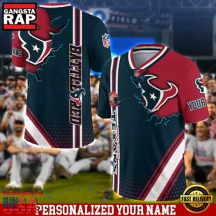 Personalized NFL Houston Texans Team Logo Player Football Jersey