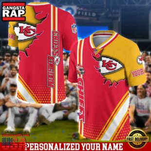 Personalized NFL Kansas City Chiefs Team Logo Player Football Jersey