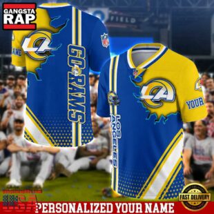 Personalized NFL Los Angeles Rams Team Logo Player Football Jersey