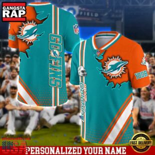 Personalized NFL Miami Dolphins Team Logo Player Football Jersey