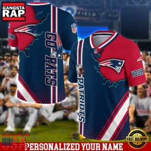 Personalized NFL New England Patriots Team Logo Player Football Jersey