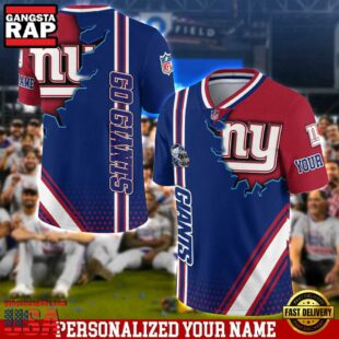 Personalized NFL New York Giants Team Logo Player Football Jersey