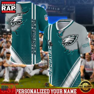 Personalized NFL Philadelphia Eagles Team Logo Player Football Jersey