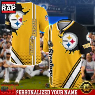 Personalized NFL Pittsburgh Steelers Team Logo Player Football Jersey