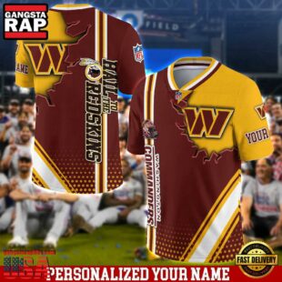 Personalized NFL Washington Commanders Team Logo Player Football Jersey