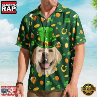 Personalized Photo St Patrick'S Day For Dog Lovers Hawaiian Shirt