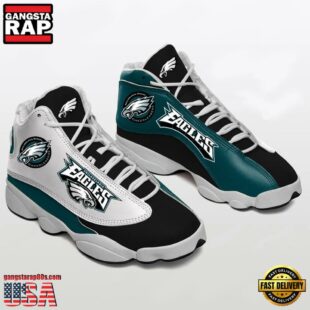 Philadelphia Eagles NFL Ver 2 Air Jordan 13 Sneaker - Gift For Fans