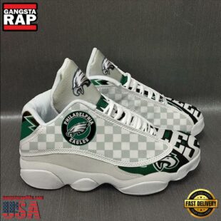 Philadelphia Eagles NFL Ver 3 Air Jordan 13 Sneaker - Gift For Fans