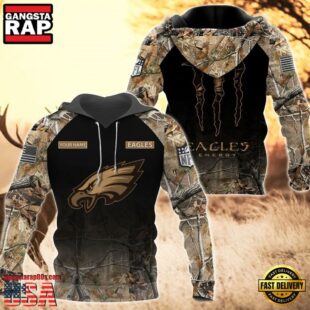 Philadelphia Eagles Personalized Hoodie Camo Hunting Perfect Gift