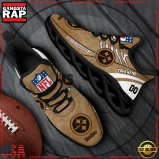 Pittsburgh Steelers NFL Clunky Shoes For Fans Custom Name And Number