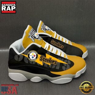 Pittsburgh Steelers NFL Ver 4 Air Jordan 13 Sneaker - Gift For Fans