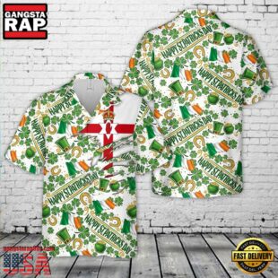 Saint Patrick'S Day Northern Ireland Hawaiian Shirt