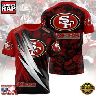 San Francisco 49ers Logo All Over Print T-Shirt For Fans