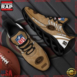 San Francisco 49ers NFL Clunky Shoes For Fans Custom Name And Number