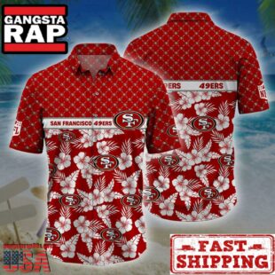 San Francisco 49ers NFL Palm Leaves Hawaiian Shirt