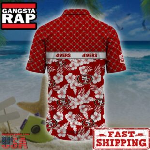 San Francisco 49ers NFL Palm Leaves Hawaiian Shirt