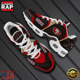 San Francisco 49ers Tn Shoes Personalized Your Name, Football Team Shoes