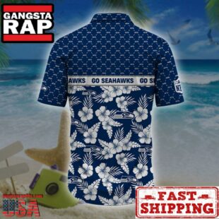 Seattle Seahawks NFL Palm Leaves Hawaiian Shirt