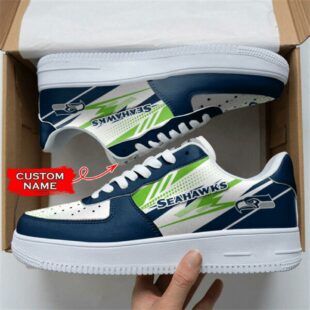 Seattle Seahawks NFL Personalized Air Force 1 Shoes