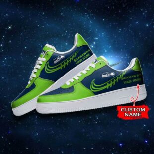 Seattle Seahawks NFL Personalized Air Force Sneaker