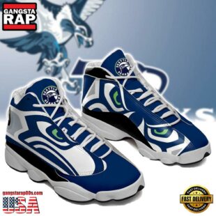 Seattle Seahawks NFL Ver 1 Air Jordan 13 Sneaker - Gift For Fans