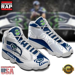 Seattle Seahawks NFL Ver 2 Air Jordan 13 Sneaker - Gift For Fans