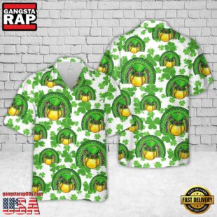 Softball Shamrock St Patrick'S Day Hawaiian Shirt