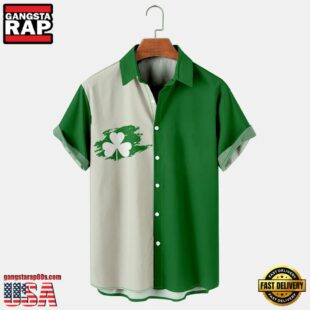 St. Patrick'S Day Irish Green Shamrock Hawaiian Shirt