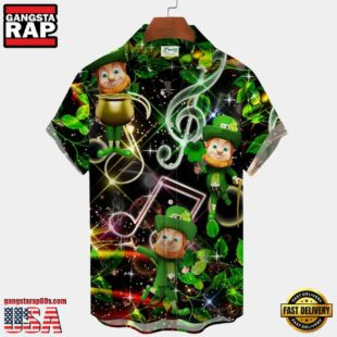 St Patrick'S Day Shirt, Load Of Luck Gnome Hawaiian Shirt