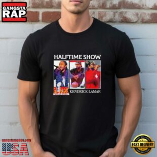 Super Bowl LIX 2025 Halftime Show Kendrick Lamar T Shirt Black