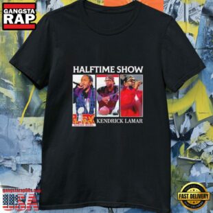 Super Bowl LIX 2025 Halftime Show Kendrick Lamar T Shirt Black