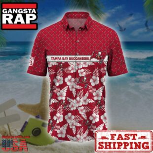 Tampa Bay Buccaneers NFL Palm Leaves Hawaiian Shirt