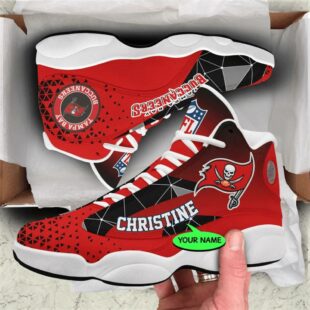 Tampa Bay Buccaneers NFL Personalized Jordan 13 Shoes